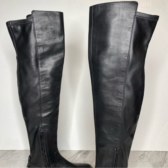 Sam Edelman Narisa Black Leather Over The Knee Boot 7M - Picture 9 of 16